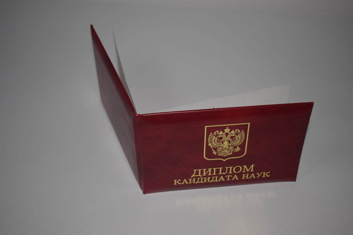 Диплом Кандидата Наук 2001-2012 в Пензе корка
